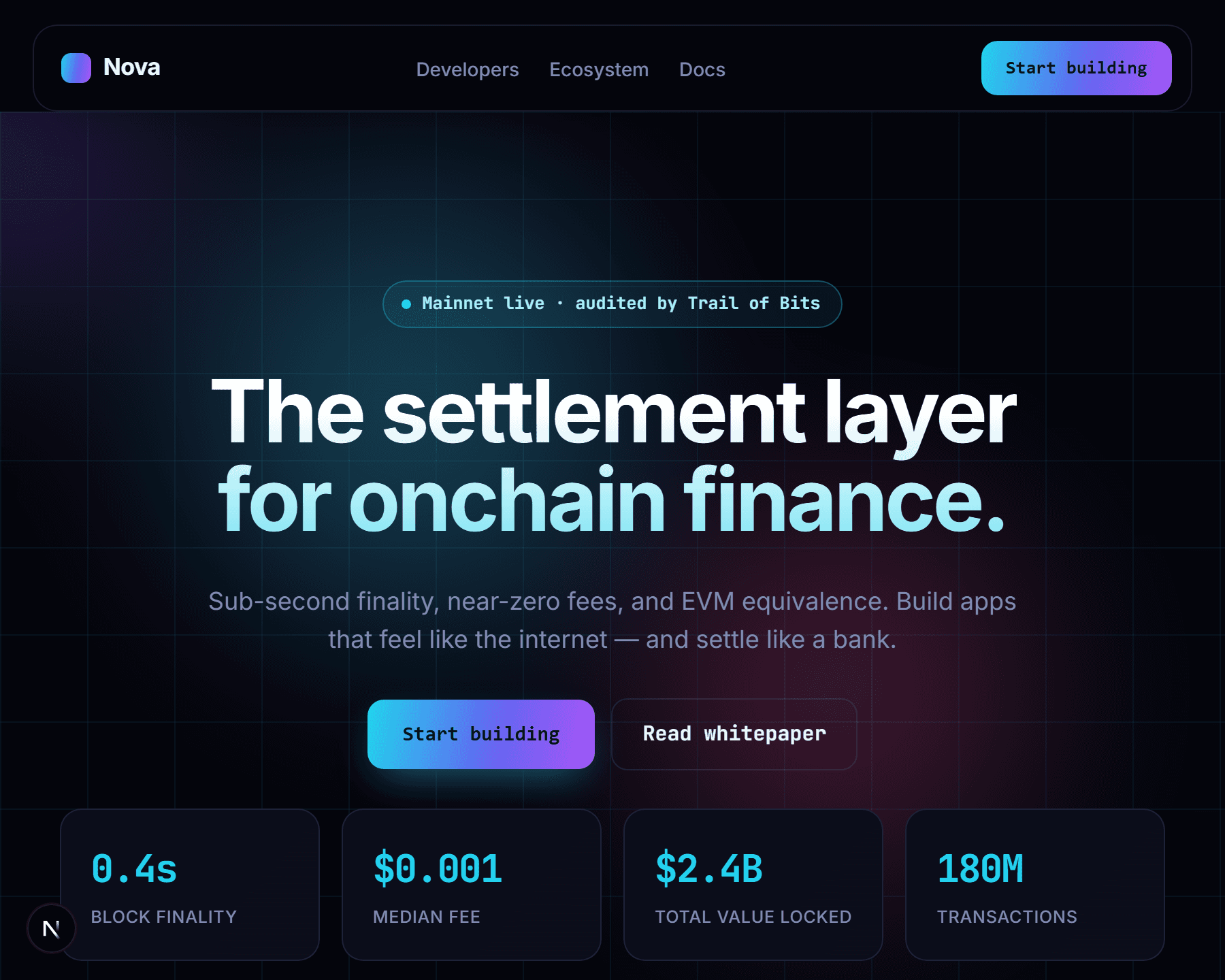 DeFi Protocol Landing launch page preview