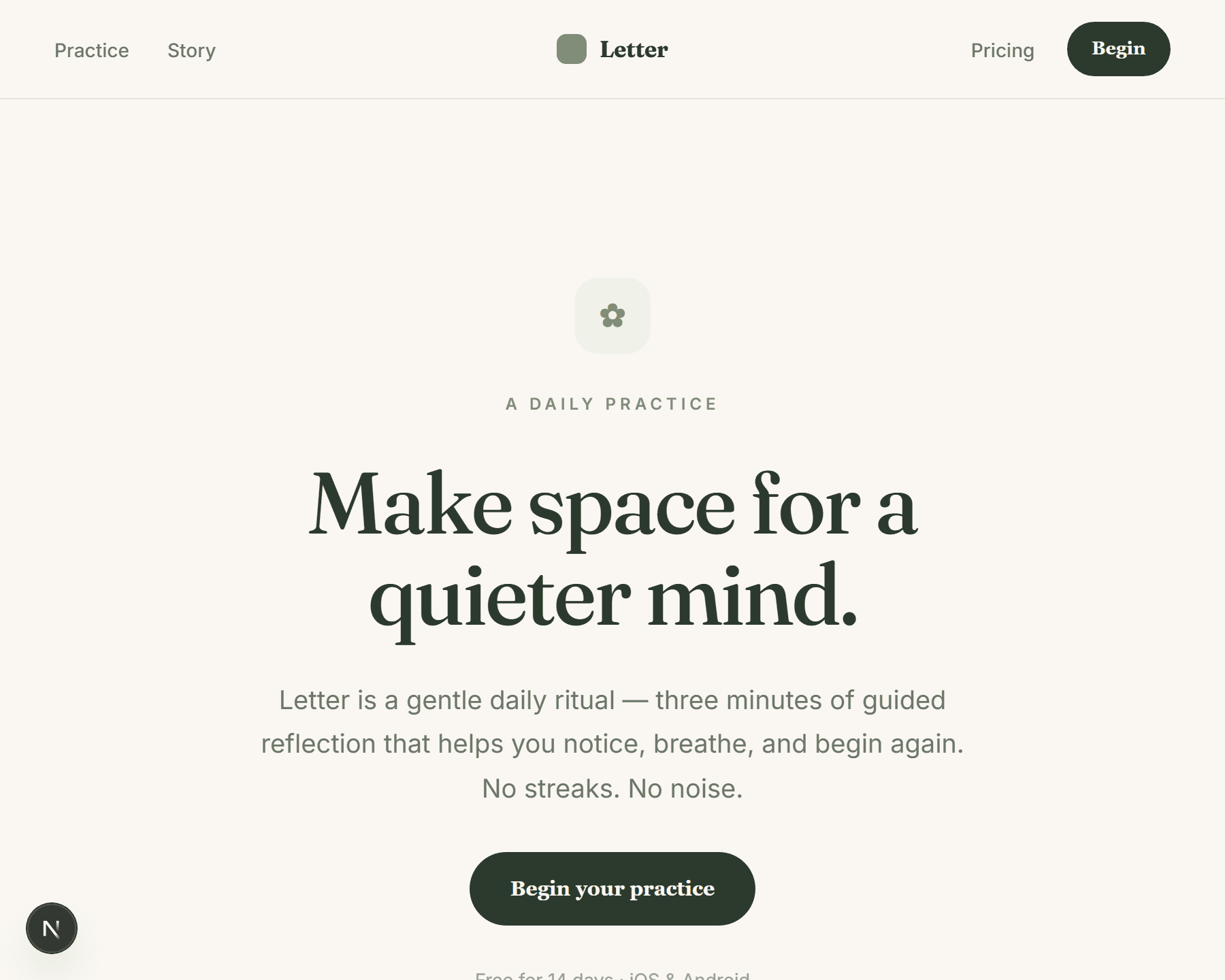 Wellness Landing Page launch page preview