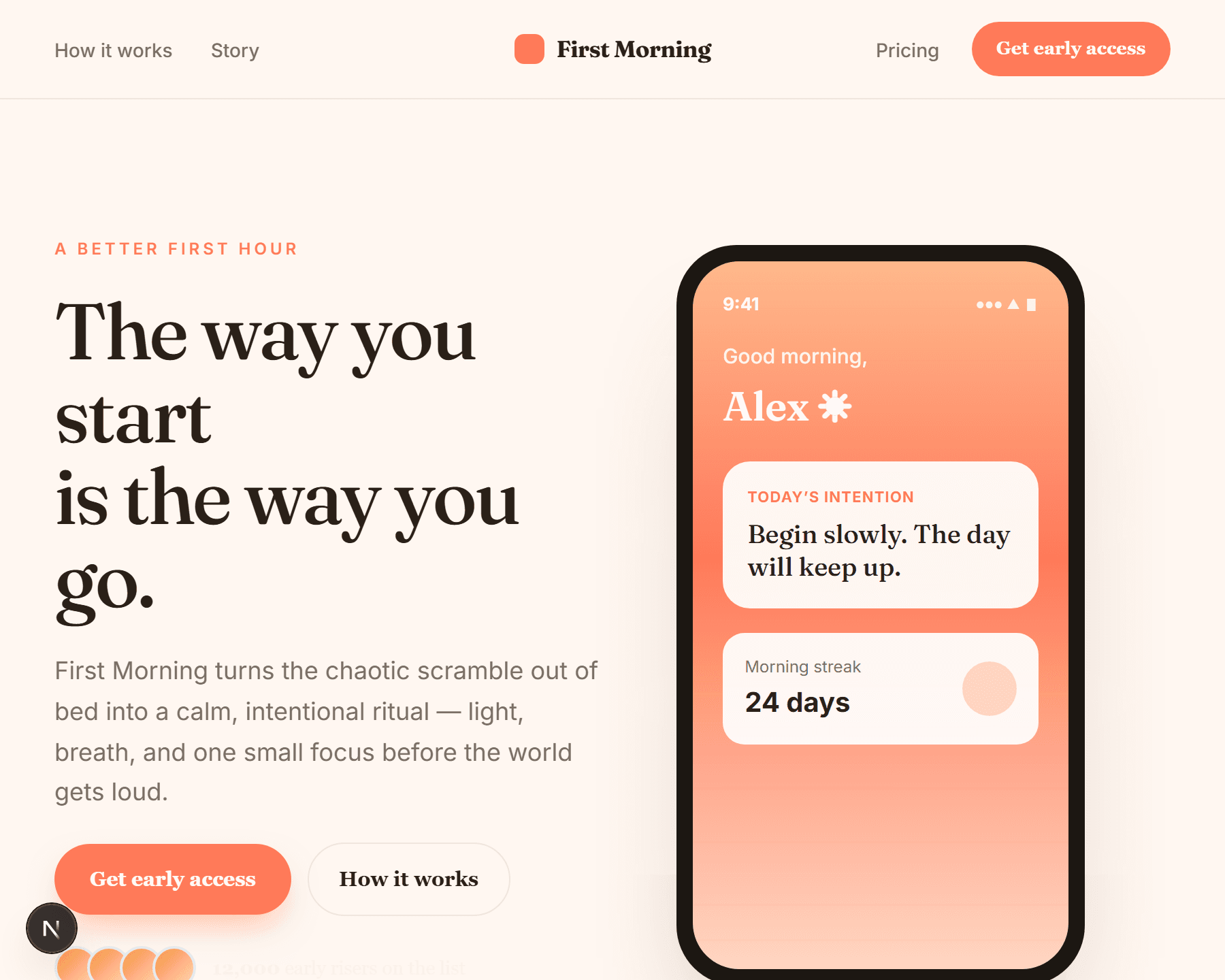 Mobile App Launch launch page preview