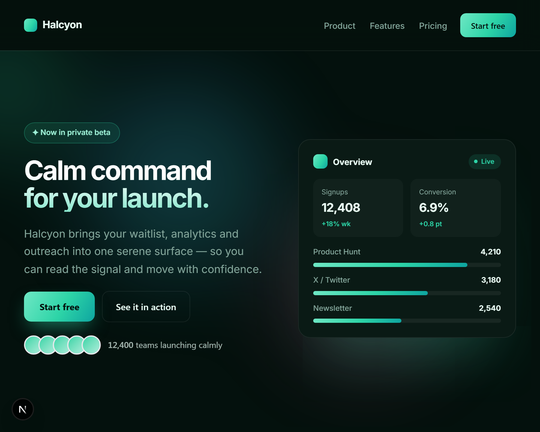 Halcyon template preview