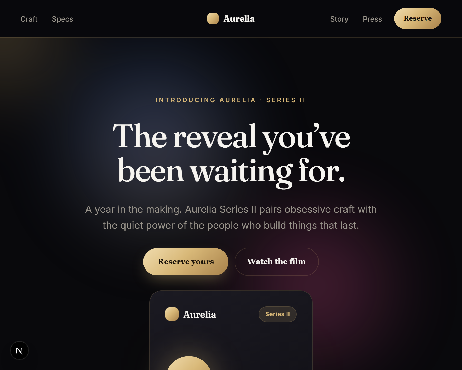 Product Showcase template preview