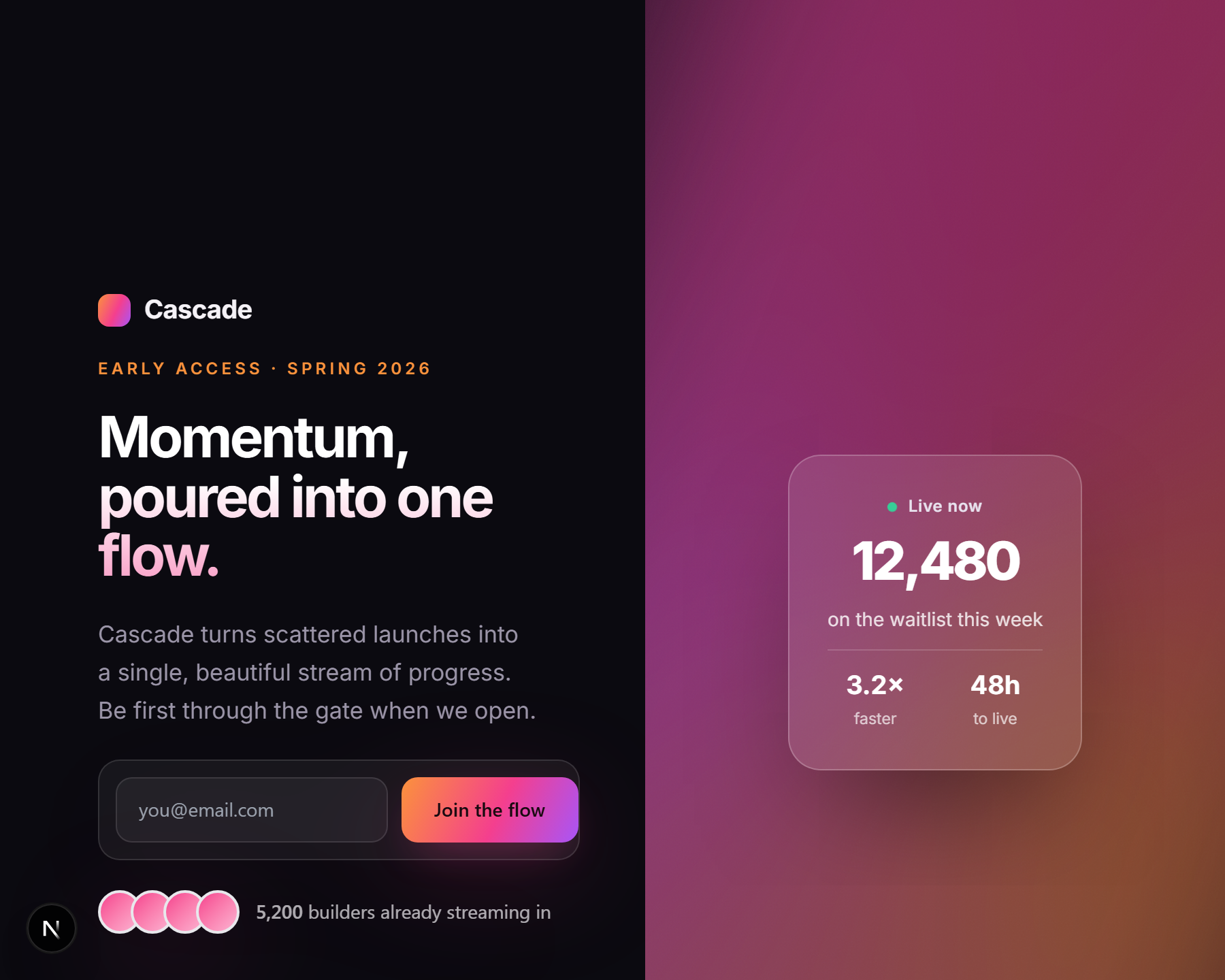 Cascade template preview